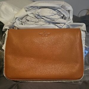 Kate Spade Brown Leather Clutch